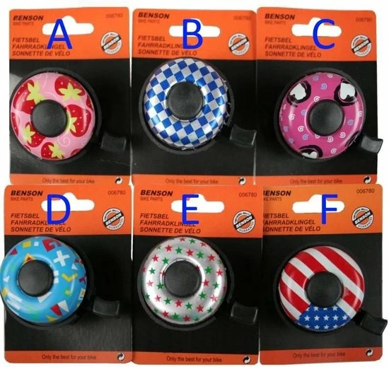 Beste Verkoop π Benson Fietsbel - Kind - Kleur Print- 52 Mm - Mix π 9 Beste Verkoop π Benson Fietsbel - Kind - Kleur Print- 52 Mm - Mix π - Afbeelding 7