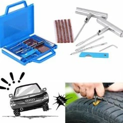Gloednieuw 🧨 LOUZIR 11-Delige Professionele Banden Reparatie Kit- Autobanden/ Bike Emergency Repair Kit - Met Handige Opbergdoos 🧨 -MGO Leisure Wear winkel 550x520 3
