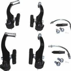 Beste Verkoop ⌛ Alhonga Kwaliteit Remmen V-Brake HJ-811AD Aluminium Zwart Voor En Achter Set ❤️