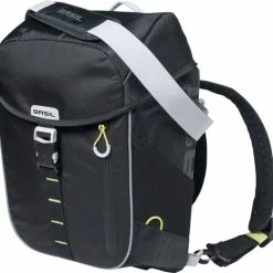 Gloednieuw 😍 Basil Miles Fietsrugzak - Enkele Fietstas - Zwart - 17 Liter 🤩