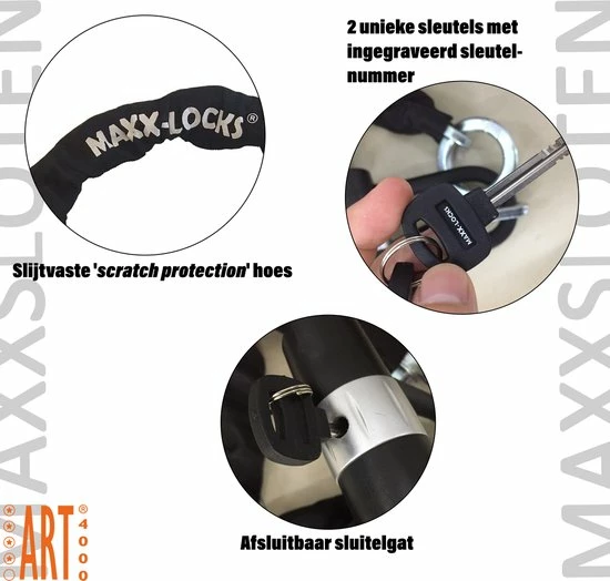 Kopen 🌟 Maxx-Locks Tirau Scooterslot / Motorslot ART 4 Kettingslot + Loop - 200cm 👏 7 Kopen 🌟 Maxx-Locks Tirau Scooterslot / Motorslot ART 4 Kettingslot + Loop - 200cm 👏 - Afbeelding 5