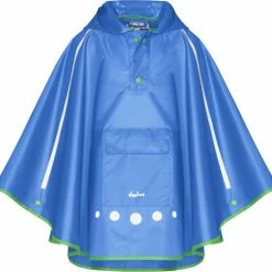 Beste Pirce 😍 Playshoes - Regenponcho Voor Kinderen - Opvouwbaar - Blauw - Maat XL 🥰