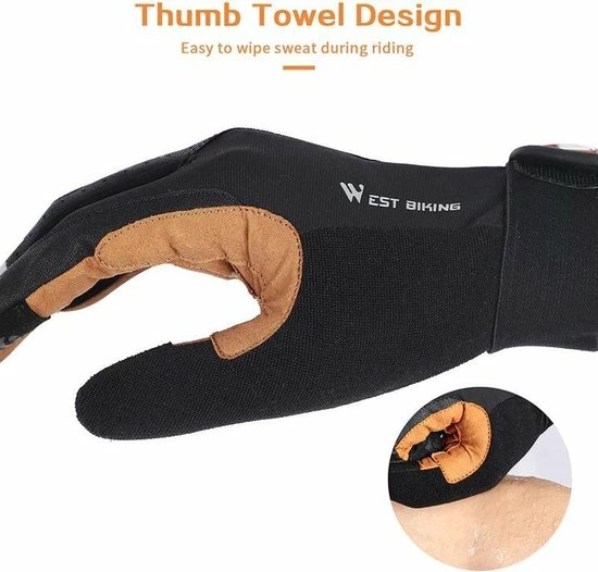 Flash-uitverkoop 🌟 Merkloos Fiets Handschoenen - Bruin - Heren - Dames - Unisex - Hand Schoenen - Mountainbike - Racefiets - Maat L 🎁 12 Flash-uitverkoop 🌟 Merkloos Fiets Handschoenen - Bruin - Heren - Dames - Unisex - Hand Schoenen - Mountainbike - Racefiets - Maat L 🎁 - Afbeelding 10