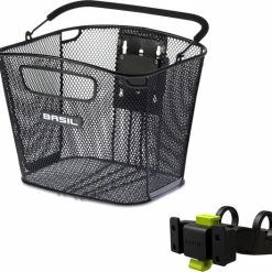 Aanbiedingen ⌛ Basil Bold Front KF - Fietsmand - Voor - Staal - Inclusief Bevestigingssysteem - Zwart ⭐