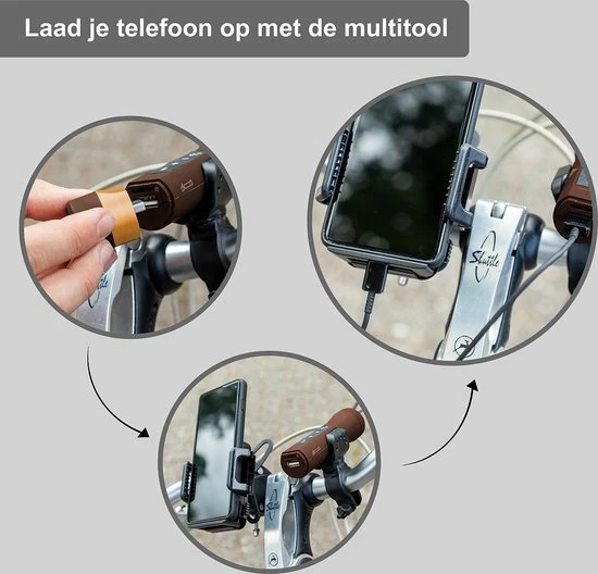 Coupon 😉 FONSAFE 5in1 Multi Powerbank Voor Fiets Met Bluetooth Speaker En LED Lamp - Universeel Fiets Accessoires - Multifunctioneel - Draagbaar - FM-Radio En MP3 - Handsfree Bellen - Zaklamp - Koffie / Bruin 🎉 4 Coupon 😉 FONSAFE 5in1 Multi Powerbank Voor Fiets Met Bluetooth Speaker En LED Lamp - Universeel Fiets Accessoires - Multifunctioneel - Draagbaar - FM-Radio En MP3 - Handsfree Bellen - Zaklamp - Koffie / Bruin 🎉 - Afbeelding 2