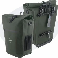 Top 10 💯 Voltano Luxe E-bike Fietstas 28L Olijf Groen Pakaftas Met Laptop Vak 100% Waterdicht - Met Gratis Schouderband 🎉