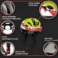 Aanbiedingen 🧨 Capital_sports Skullcap By CAPITAL SPORTS Kinderfietshelm - Fietshelm Voor Kinderen 2-7 Jaar - Microshell Buitenschaal Van Polycarbonaat - 12 Luchtopeningen 🔔 -MGO Leisure Wear winkel 550x535