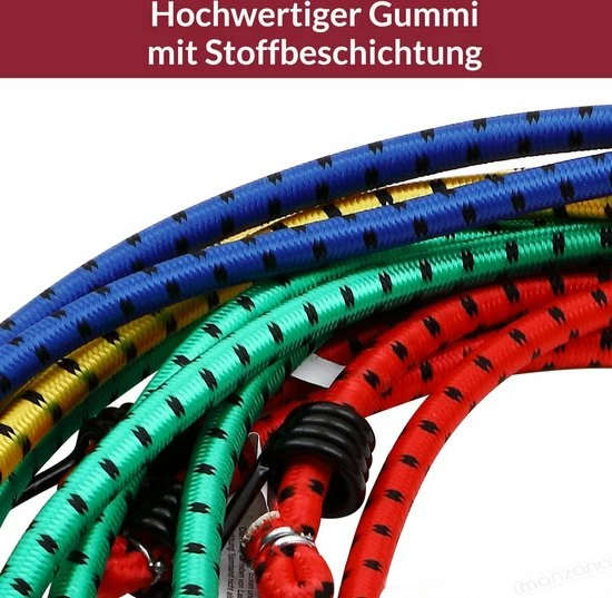 Aanbiedingen 👍 Merkloos 12 X Rubberen Bagagespin Met Haken 30-95 Cm X 8 Mm 🎁 8 Aanbiedingen 👍 Merkloos 12 X Rubberen Bagagespin Met Haken 30-95 Cm X 8 Mm 🎁 - Afbeelding 6
