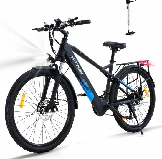Goedkoop ⭐ HITWAY Elektrische Fiets E-bike 26", E-bike, 36V/11,2Ah Accu, 250W, Tot 35-90km, Max. 25 Km/u, Offroad Mountainbike Met Shimano 21 Versnellingen, Stadsfiets Heren Dames ✨ 3 Goedkoop ⭐ HITWAY Elektrische Fiets E-bike 26", E-bike, 36V/11,2Ah Accu, 250W, Tot 35-90km, Max. 25 Km/u, Offroad Mountainbike Met Shimano 21 Versnellingen, Stadsfiets Heren Dames ✨