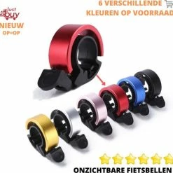 Goedkoopste 🛒 JustBuy Onzichtbare Fietsbel - Racefiets - Kinderfiets - Geluid - Diverse Kleuren - ROOD ✔️