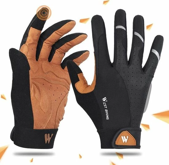 Flash-uitverkoop 🌟 Merkloos Fiets Handschoenen - Bruin - Heren - Dames - Unisex - Hand Schoenen - Mountainbike - Racefiets - Maat L 🎁 4 Flash-uitverkoop 🌟 Merkloos Fiets Handschoenen - Bruin - Heren - Dames - Unisex - Hand Schoenen - Mountainbike - Racefiets - Maat L 🎁 - Afbeelding 2