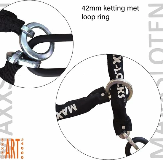 Kopen 🌟 Maxx-Locks Tirau Scooterslot / Motorslot ART 4 Kettingslot + Loop - 200cm 👏 10 Kopen 🌟 Maxx-Locks Tirau Scooterslot / Motorslot ART 4 Kettingslot + Loop - 200cm 👏 - Afbeelding 8