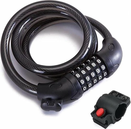 Beste Pirce 😀 Bikeway - Combinatie Kabelslot - Fietsslot - Cijferslot - Anti-kras - Fietsketting - 125cm - Zwart 🤩 3 Beste Pirce 😀 Bikeway - Combinatie Kabelslot - Fietsslot - Cijferslot - Anti-kras - Fietsketting - 125cm - Zwart 🤩