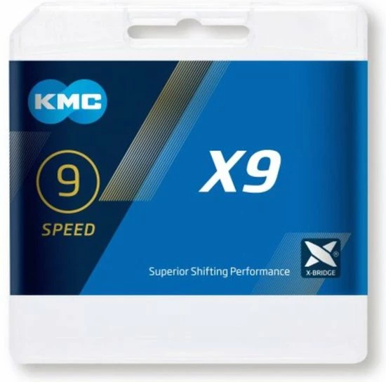 Groothandel ๐ Ketting KMC X9 - 9 Speed - 114 Schakels - Zilver ๐ 10 Groothandel ๐ Ketting KMC X9 - 9 Speed - 114 Schakels - Zilver ๐ - Afbeelding 8