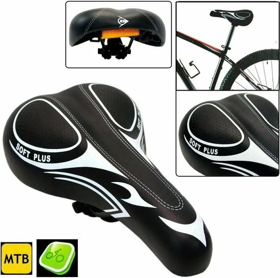 Goedkoop π Dunlop Racefiets Zadel ATB/MTB - Fietszadel - Unisex Dames / Heren - Extra Comfortabel - Ventilered Met Stuituitsparing - Fiets Zadel - Fietszadel - Comfort Fietszadel - Met Gel Voor Extra Comfort -MTB Mountainbike Sport Gel Zadel - Sportfiets Fietszadel π 6 Goedkoop π Dunlop Racefiets Zadel ATB/MTB - Fietszadel - Unisex Dames / Heren - Extra Comfortabel - Ventilered Met Stuituitsparing - Fiets Zadel - Fietszadel - Comfort Fietszadel - Met Gel Voor Extra Comfort -MTB Mountainbike Sport Gel Zadel - Sportfiets Fietszadel π - Afbeelding 4