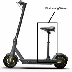 Korting ✨ Stepgo Stoel Segway Ninebot G30 Max - Segway Ninebot Stoel - Zadel Voor Elektrische Step - Segway Ninebot Zadel - Zitje Voor Step 🌟