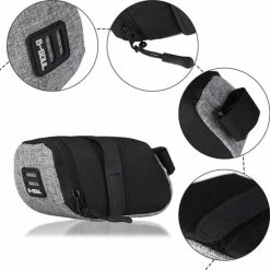 Promo 😀 Nixnix B-Soul - Zadeltas Voor MTB Fiets - Grijs - Fietstas - Fiets Zadeltas - Opberging Zadel - Voor Wielrennen , Mountainbike , Racefiets , Omafiets , Opafiets En Andere Fietsen - Regenbestendig - Waterbestendig - Fietszadeltas 🧨 -MGO Leisure Wear winkel 550x548 10