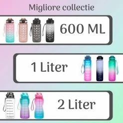 Aanbiedingen 🔔 Migliore Bidon 1 Liter - Met Rietje - BPA Vrij - Sport - Ook In 600 Ml En 2 Liter ❤️ -MGO Leisure Wear winkel 550x550 169