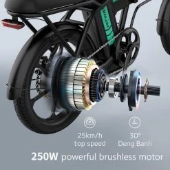 Goedkoop ❤️ HITWAY E Bike Elektrische Fiets Vouwfiets, 36V/8,4Ah Accu, 250W Motor, 25km/u, Tot 35-70km, 16" City EBike Voor Dames En Heren. 😀 11 Goedkoop ❤️ HITWAY E Bike Elektrische Fiets Vouwfiets, 36V/8,4Ah Accu, 250W Motor, 25km/u, Tot 35-70km, 16" City EBike Voor Dames En Heren. 😀 -MGO Leisure Wear winkel 550x550 178