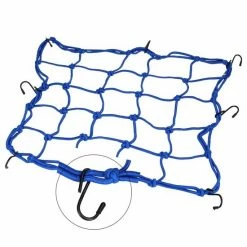 Uitgang 👍 Merkloos Premium Bagagenet Met 8 Haken – 40x40cm – 90x90 Uitgerekt – Zwart | Spin, Motorfiets, Scooter En Fiets 🎁 -MGO Leisure Wear winkel 550x550 215