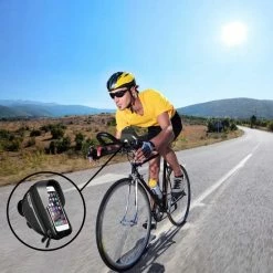 Korting 💯 Kirano Fietstas Stuur - Stuurtas - Fiets Telefoonhouder - Smartphone Houder Fiets - Waterdichte Fietstas - Universeel - Zwart 🛒 -MGO Leisure Wear winkel 550x550 231