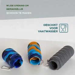 Groothandel ⨠All Together Drinkfles - Opvouwbare Bidon - 500ml - Silicone - Donker Roze Blauw đ 14 Groothandel ⨠All Together Drinkfles - Opvouwbare Bidon - 500ml - Silicone - Donker Roze Blauw đ -MGO Leisure Wear winkel 550x550 240