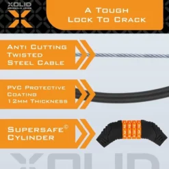 Nieuw π Xolid 12mm / 120cm - Kabelslot - Cijferslot Fietsslot - Eigen Code Instelbaar - Incl. Framehouder - Rose π 10 Nieuw π Xolid 12mm / 120cm - Kabelslot - Cijferslot Fietsslot - Eigen Code Instelbaar - Incl. Framehouder - Rose π -MGO Leisure Wear winkel 550x550