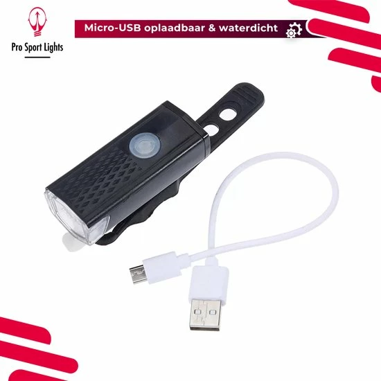 Goedkoop 💯 Pro Sport Lights Fietsverlichting USB Oplaadbaar - LED Voorlicht 🤩 13 Goedkoop 💯 Pro Sport Lights Fietsverlichting USB Oplaadbaar - LED Voorlicht 🤩 - Afbeelding 11