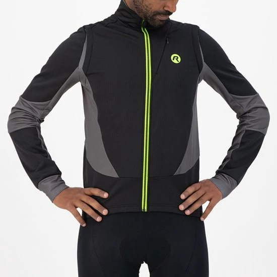 Promo π Rogelli Brave Winterjack - Fietsjack - Zwart/Grijs/Fluor - Heren - Maat 3XL π₯° 12 Promo π Rogelli Brave Winterjack - Fietsjack - Zwart/Grijs/Fluor - Heren - Maat 3XL π₯° - Afbeelding 10