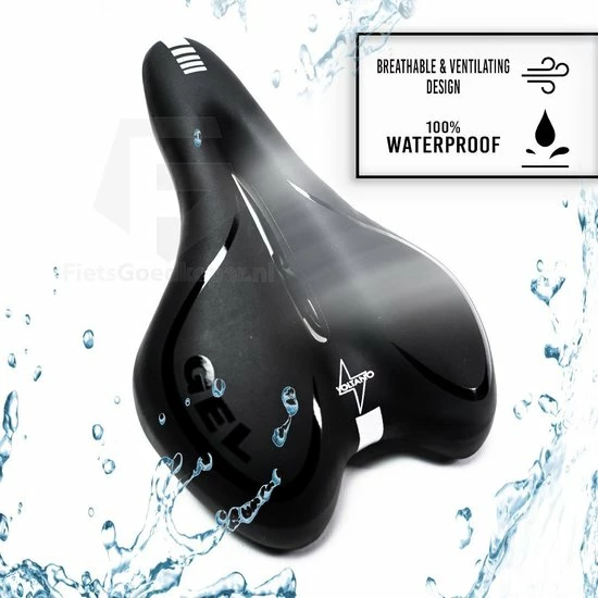 Begroting β Voltano Trekking Fietszadel - Comfortabel Gel Zadel - Met Uitsparing - Inclusief Zadelstrop - 100% Waterdicht - Unisex - Zwart π₯ 6 Begroting β Voltano Trekking Fietszadel - Comfortabel Gel Zadel - Met Uitsparing - Inclusief Zadelstrop - 100% Waterdicht - Unisex - Zwart π₯ - Afbeelding 4