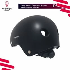 Hete verkoop 🎉 Kinderfietshelm Pro Sport Lights - Skate Fietshelm Voor Kinderen - Matt Zwart - Kinderhelm 53 - 60 Cm 🎁 -MGO Leisure Wear winkel 550x550 509