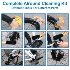 Flash-uitverkoop 🌟 MMOBIEL 7-delige Fietsreinigingsset - Voor Verschillende Modellen - Inclusief Borstel Voor Fietsketting ⌛ -MGO Leisure Wear winkel 550x550 545