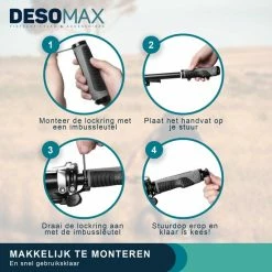 Goedkoopste 🎉 Desmax Ergonomische Mountainbike Handvat Set - Ergo Handvatten Voor MTB - Trekking - Tegen Slapende Handen / Tintelende Vingers 🎉 -MGO Leisure Wear winkel 550x550 552