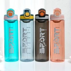 Gloednieuw 💯 Waterfles 750ml - Tropical Peach Transparant - Sport Bidon 0,75L - Drinkfles - Herodeals 🎉 -MGO Leisure Wear winkel 550x550 571