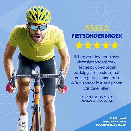 Beste recensies van ✨ HOOFF Fietsondergoed Dames Heren Met Zeem - Fietsbroek - Wielerbroek - Fietsonderbroek - Wielrenbroek - Fietskleding - Blauw/Zwart - Maat XL ❤️ 9 Beste recensies van ✨ HOOFF Fietsondergoed Dames Heren Met Zeem - Fietsbroek - Wielerbroek - Fietsonderbroek - Wielrenbroek - Fietskleding - Blauw/Zwart - Maat XL ❤️ - Afbeelding 7