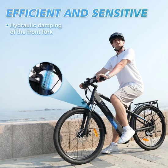 Flash-uitverkoop ✔️ HITWAY Elektrische Fiets E-bike 26", E-bike, 36V/11,2Ah Accu, 250W, Tot 35-90km, Max. 25 Km/u, Offroad Mountainbike Met Shimano 21 Versnellingen, Stadsfiets Heren Dames, Ebike Met Slot 😉 8 Flash-uitverkoop ✔️ HITWAY Elektrische Fiets E-bike 26", E-bike, 36V/11,2Ah Accu, 250W, Tot 35-90km, Max. 25 Km/u, Offroad Mountainbike Met Shimano 21 Versnellingen, Stadsfiets Heren Dames, Ebike Met Slot 😉 - Afbeelding 6