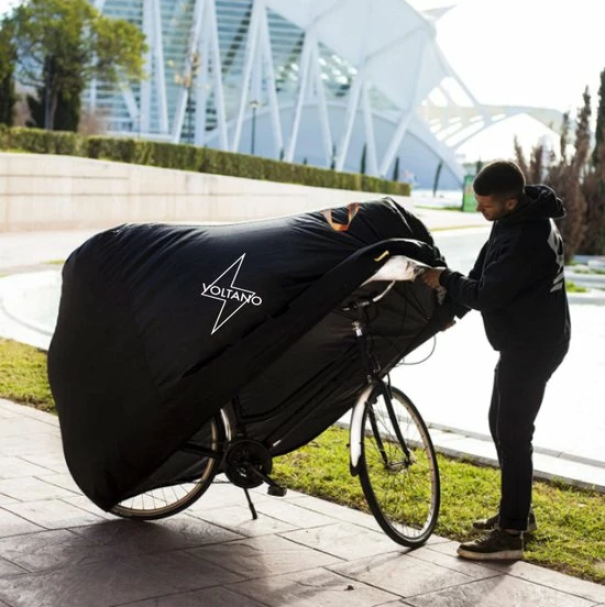Hete verkoop π― Voltano Elastische Fietshoes XL 1 Tot 2 Fietsen Zwart 100% Waterdicht Polyester - Met Opbergzak π 7 Hete verkoop π― Voltano Elastische Fietshoes XL 1 Tot 2 Fietsen Zwart 100% Waterdicht Polyester - Met Opbergzak π - Afbeelding 5