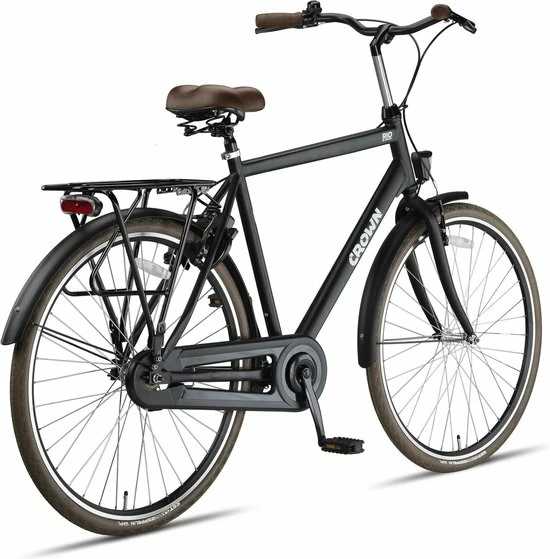 Aanbiedingen ✨ Crown Rio Herenfiets 28 Inch 55cm Zwart 🎉 11 Aanbiedingen ✨ Crown Rio Herenfiets 28 Inch 55cm Zwart 🎉 - Afbeelding 9