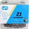 Goedkoopste 😍 Kmc Fiets Ketting Z1 Smal 1/2 X 3/32 Inch 112s Single Speed (Shimano Nexus) 🤩 -MGO Leisure Wear winkel 550x560