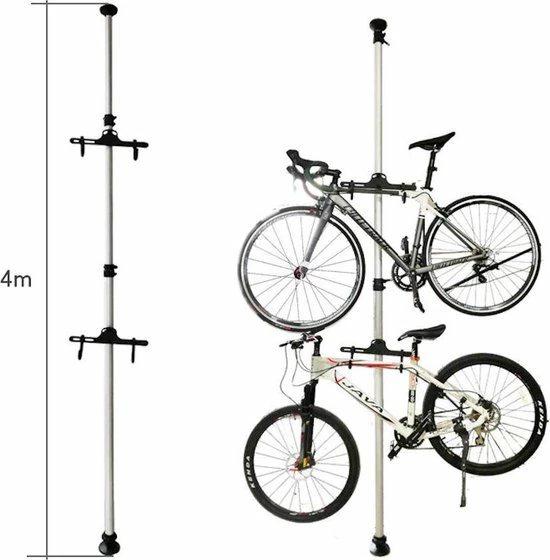 Beste deal ⌛ Merkloos Decopatent PRO Plafond Fiets Ophangsysteem Voor 2 Fietsen - Staand Fietsenrek 2 Fietsen - Fietsenhouder Met Telescoop Opbergstang 🎁 6 Beste deal ⌛ Merkloos Decopatent PRO Plafond Fiets Ophangsysteem Voor 2 Fietsen - Staand Fietsenrek 2 Fietsen - Fietsenhouder Met Telescoop Opbergstang 🎁 - Afbeelding 4