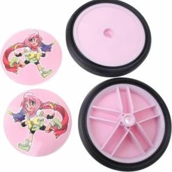 Groothandel 🎉 Pexkids Zijwieltjes 12-20 Inch Mila Pvc Zwart Met Roze ✨