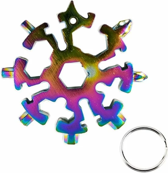 Kopen ✔️ Merkloos 20-in-1 Sneeuwvlok Multitool - Ringsleutel - Inbussleutel - Schroevendraaier - Flesopener - Mesje - Snowflake - Sinterklaas - Kerst - Cadeau Tip - Parelmoer / Kleurrijk 🥰 3 Kopen ✔️ Merkloos 20-in-1 Sneeuwvlok Multitool - Ringsleutel - Inbussleutel - Schroevendraaier - Flesopener - Mesje - Snowflake - Sinterklaas - Kerst - Cadeau Tip - Parelmoer / Kleurrijk 🥰