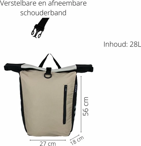 Aanbiedingen βοΈ Fana Bags Enkele Fietstas En Schoudertas - Fietstas Enkel - Fietsshopper 28 Liter - Lange Schouderband - Reflecterend Zijkant π 6 Aanbiedingen βοΈ Fana Bags Enkele Fietstas En Schoudertas - Fietstas Enkel - Fietsshopper 28 Liter - Lange Schouderband - Reflecterend Zijkant π - Afbeelding 4