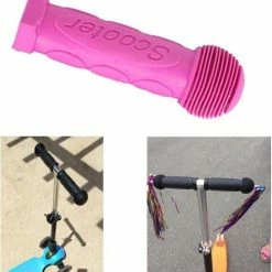 Hete verkoop ✨ Merkloos Fietshandvatten Kind Roze Fietshandgrepen Voor Kinderfiets/Step/Driewieler 🔥