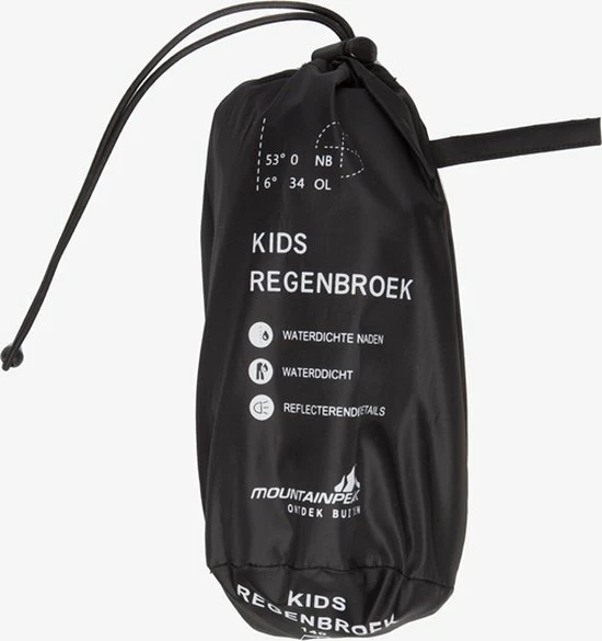 Coupon 🔔 Mountain Peak Kinder Regenbroek - Zwart - Maat 122/128 💯 6 Coupon 🔔 Mountain Peak Kinder Regenbroek - Zwart - Maat 122/128 💯 - Afbeelding 4