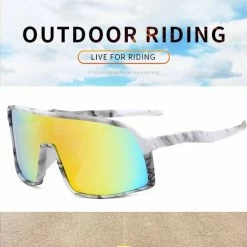 Nieuw 🎉 Garpex? Garpex Fietsbril - Sportbril - Polaroid Zonnebril - Zonnebril - Racefiets - Mountainbike - Motor - Wit Frame Rode Lens 👍 -MGO Leisure Wear winkel 550x588 2