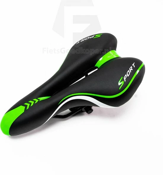 Goedkoopste π Voltano Sport Fietszadel – Gel Trekking Zadel – Met Uitsparing – Unisex - Zwart / Groen - Incl. Gratis Zadelstrop β 3 Goedkoopste π Voltano Sport Fietszadel – Gel Trekking Zadel – Met Uitsparing – Unisex - Zwart / Groen - Incl. Gratis Zadelstrop β