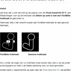 Beste deal ❤️ Thule EasyFold XT 966 FIX4BIKE - Passend Op FIX4BIKE Trekhaak - 3 Fietsen - 13 Polig 😀 -MGO Leisure Wear winkel 550x593 5