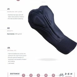 Beste deal 🎁 Rogelli Glory - Fietsbroek - Bibtight - Zwart/Grijs/Roze - Dames - Maat XL 🛒 -MGO Leisure Wear winkel 550x596 6