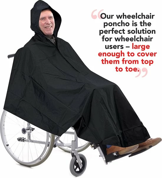 Beste Pirce π BRAMBLE Rolstoel Regenponcho Regencape, Bescherming Bij Slecht Weer - Herbruikbaar En Waterdicht β€οΈ 5 Beste Pirce π BRAMBLE Rolstoel Regenponcho Regencape, Bescherming Bij Slecht Weer - Herbruikbaar En Waterdicht β€οΈ - Afbeelding 3